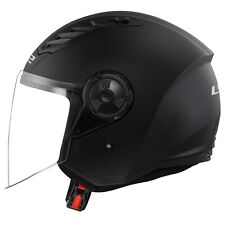 LS2 OF616 AIRFLOW MATT BLACK OPEN FACE URBAN Ece22.06 APPROVED MOTORBIKE HELMET