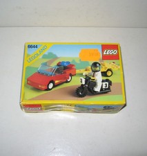 LEGO ROAD REBEL #6644 NMIB LEGOLAND VINTAGE 1990 CAR MOTORCYCLE TRAILER MINIFIG