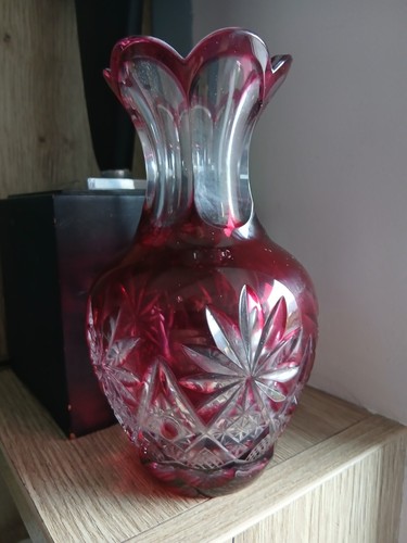 Grand vase cristal taillé - vase, de