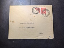 1942 France Bisect Stamp Cover