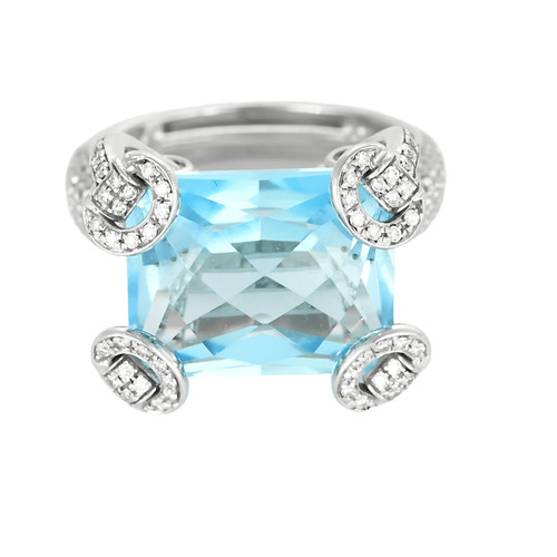 Gucci white gold topaz and - -, gold,