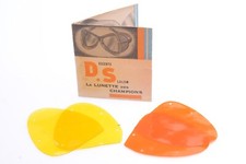 ✅ DESCENTE SLALOM YELLOW & ORANGE SKI GOGGLES SPARES ‘LA LUNETTE DES CHAMPIONS’