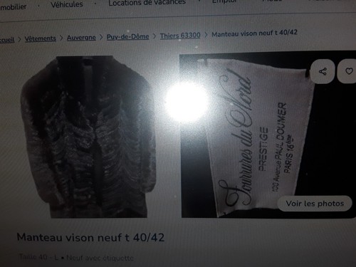 Manteau vison neuf 42 - manteau, 40/42