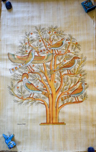 Arbre vie papyrus égyptien - papyrus,