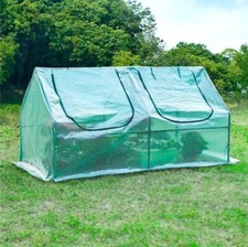 Yorbay Serre de Jardin Tunnel 90 x 90 x 180 cm Mini Serre à Tomates Plastique
