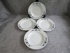 4 assiettes creuses porcelaine