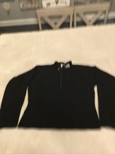 Womens North Face flight series blk size SP 1/4 zip EUC free ship