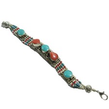 Bracelet corail turquoise