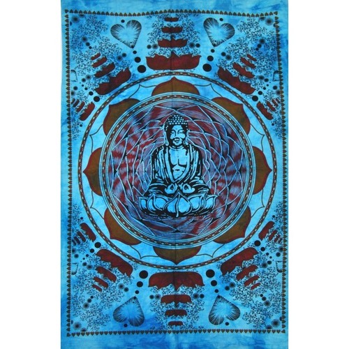 Tenture bouddha bleu - tenture,