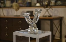Bougeoir en cristal par Daum