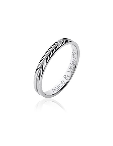 Bague alliance argent - bague,