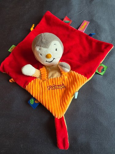 Doudou choupi carre rouge - t'choupi,