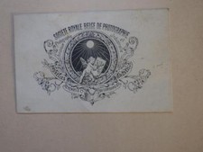 1865.Trade card advertising Royal Belgian Society of Photography.