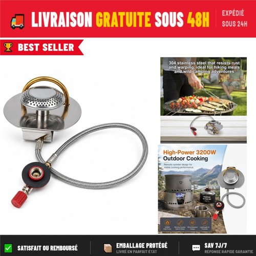 Réchaud gaz camping - réchaud,