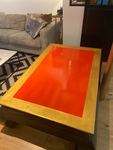 Table opium basse bois - bois, vintage
