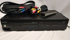 Toshiba DVD VCR Player Combo SDV398KC2 VHS Recorder With Remote, Cables -Working