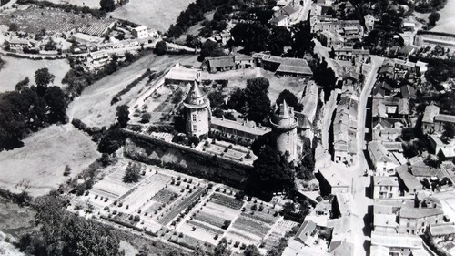 Ancienne photo aérienne - ancienne, de