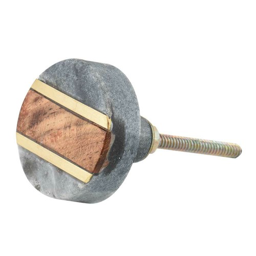 Rond gris marbre bois - marbre, en