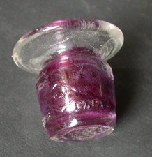 ENCRIER en verre TY Paris  pupitre ECOLIER godet à encre STYLO PLUME ECOLE