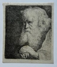 Jan Piotr NORBLIN DE LA GOURDAINE -"Buste de vieil homme avec une barbe blanche"