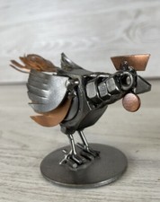 ❇️ Metal decoration handmade industrial French rooster on iron base decorative