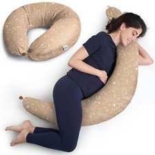 Coussin de Grossesse et d'allaitement XXL - Housse de Coussin Maternité 100% ...