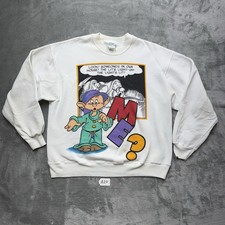 Vtg 90s Disney Snow White Seven Dwarfs The Lights Lit Comic Sweater Sweatshirt L
