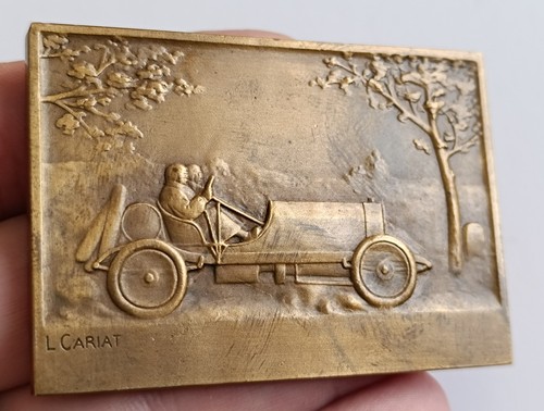 Plaque medaille bronze auto - bronze,