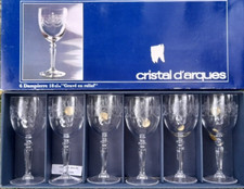 Cristal d'arques 6 verres a