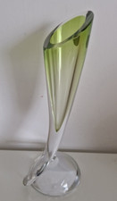 vase corne d'abondance en cristal val saint Lambert Belgique vintage