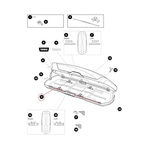 Thule lockbar 2016 1600mm - 2016,,
