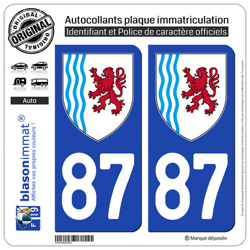 Stickers autocollant plaque - 2,