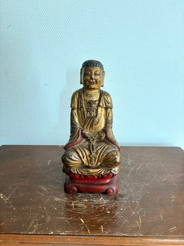 Ancien sculpture bois doré - bois,