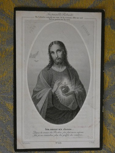 Image pieuse mortuaire - , la