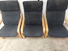 3 fauteuils poang ikea état