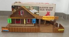 Jouet ancien Ranch du Far-West pour Starlux La hotte aux jouets boite 1960