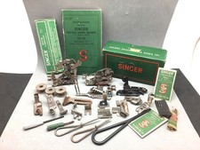 Antique Singer Electric Sewing Machine Book 15-91 Attachments Screwdrivers ++