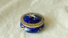 GIEN FAIENCE PILLBOX RENAISSANCE DECOR**