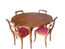 Table ronde en Merisier massif