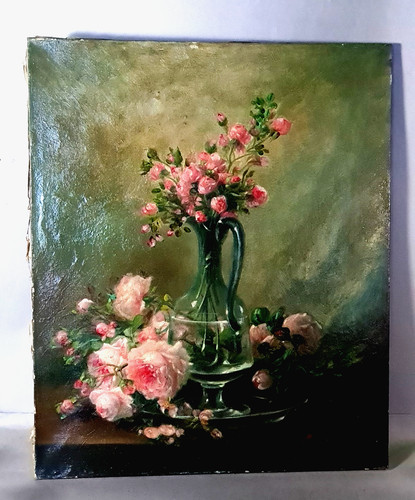 Ancienne huile sur toile