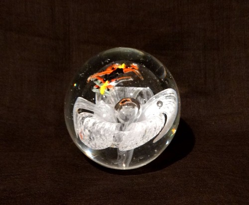 Boule presse papier sulfure - , en