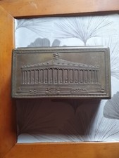 BRASS CIGAR BOX ANTIQUE DECOR