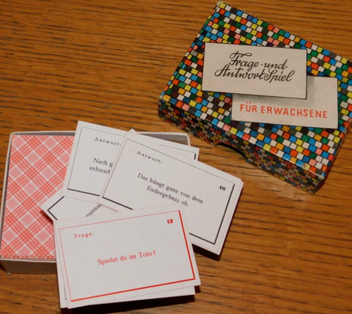 Vintage jeu question - jeu, de