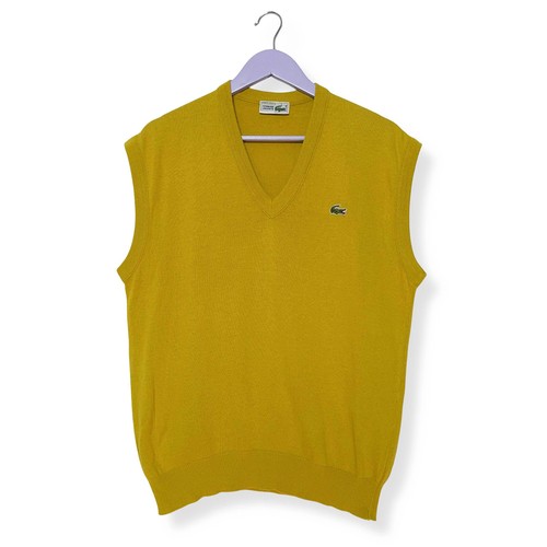 Lacoste vintage gilet jaune - vintage,