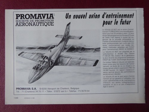 1985 pub promavia gosselies - 12/1985,