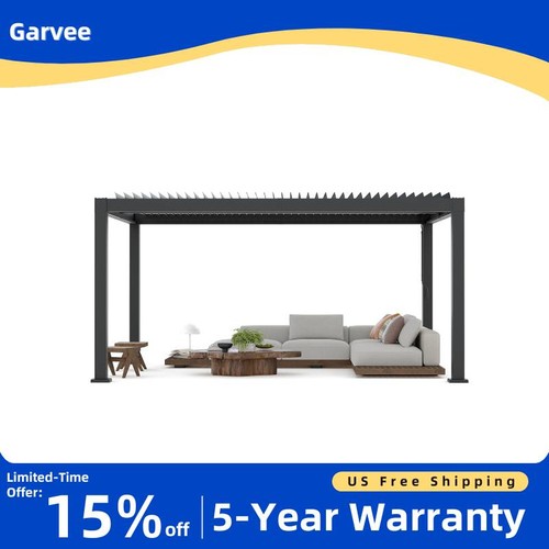 12x16 louvered pergola - 12x16, ft
