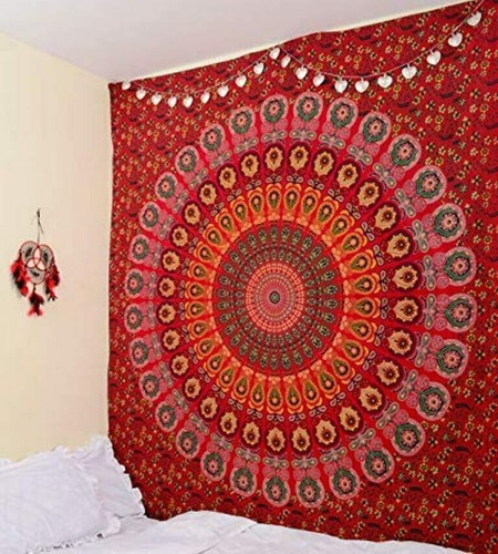 Couvre lit indien hippie - indien,