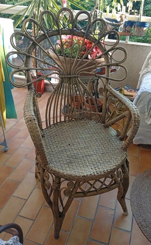 Fauteuil rotin osier - fauteuil,