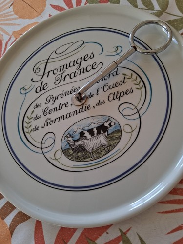 Plateau fromage porcelaine - fromage,