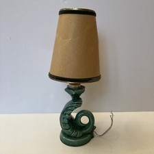 Vintage Green Ceramic Lamp Candle Holder Shape Zoomorph Under A51 Nanny